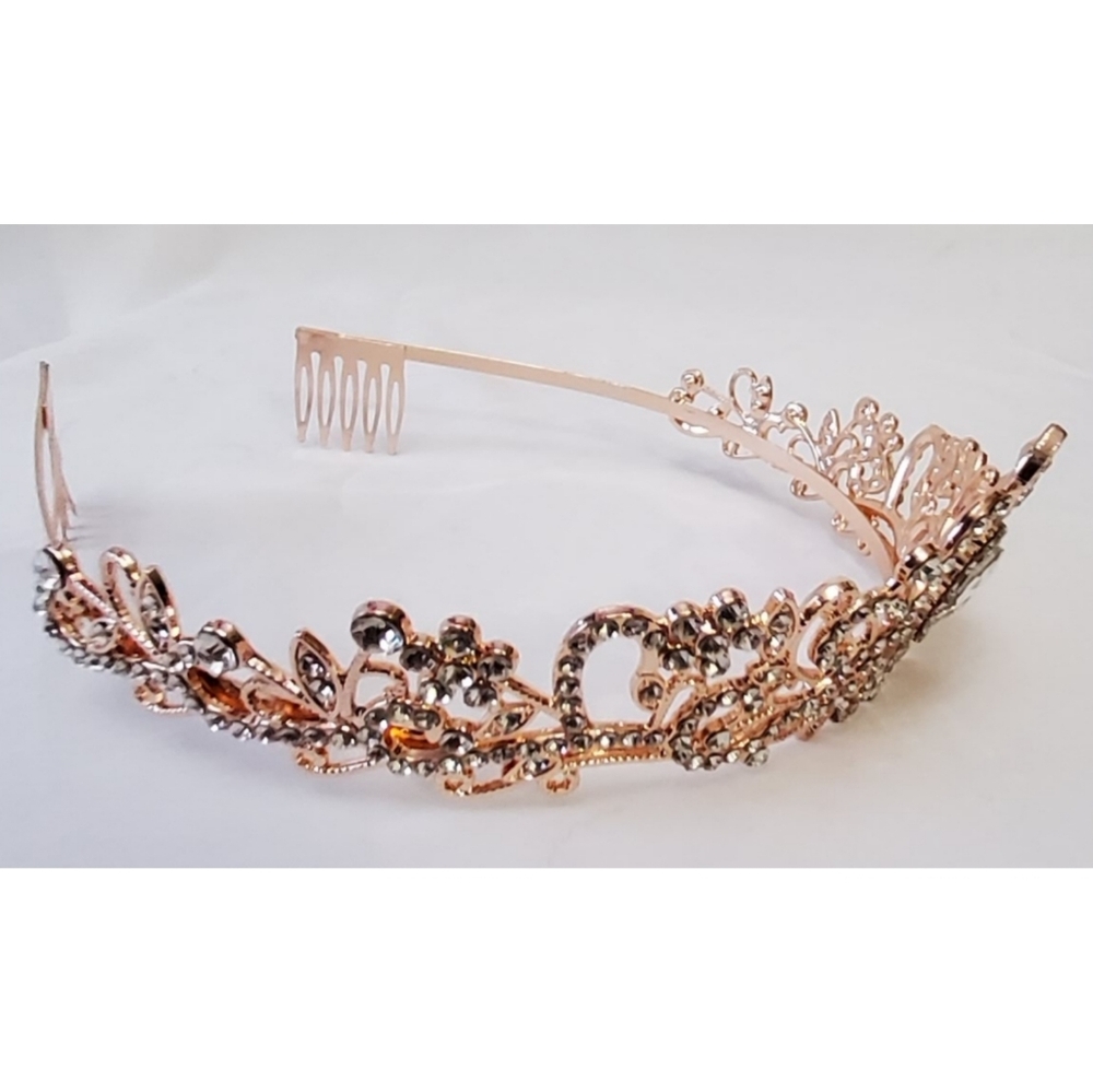 Women's Crystal Crown Tiara - Picture 11 of 16